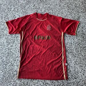 Copacabana Spain Soccer Jersey Mens One Size Red Striped Embroidery Football
